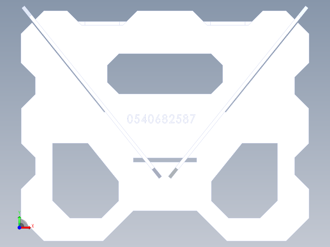 钣金便携式烧烤架前视图