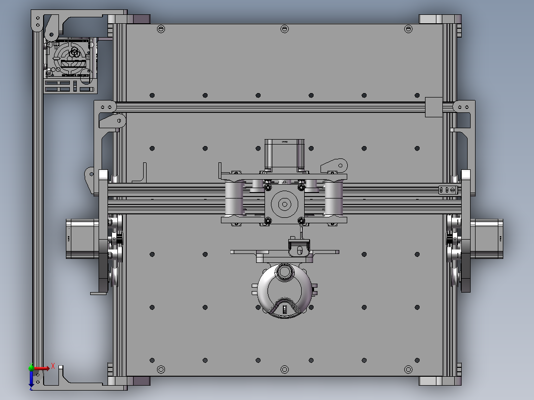 CNC数控打印机俯视图