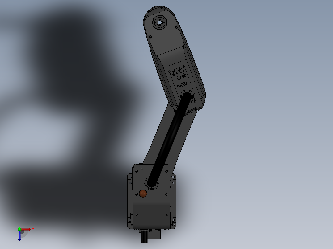 爱普生 T6 SCARA机器人造型 俯视图