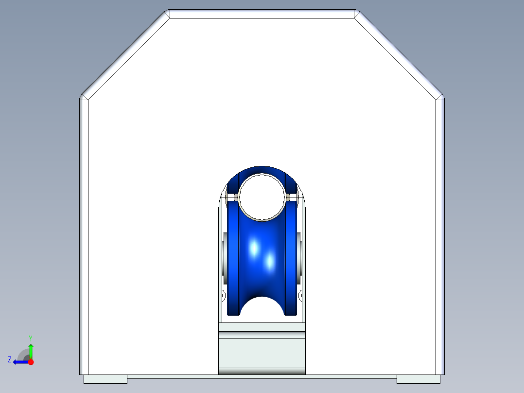 钢丝绳自动探伤仪-总装三维模型右视图