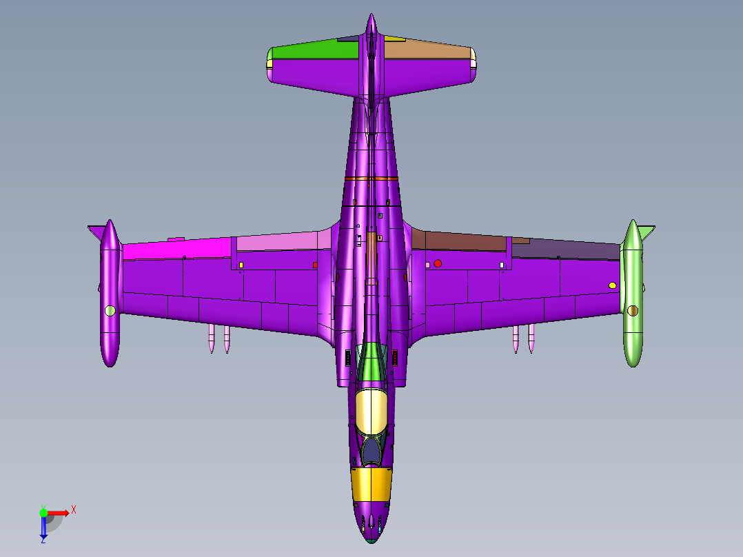 鹰轻型攻击高级教练机俯视图