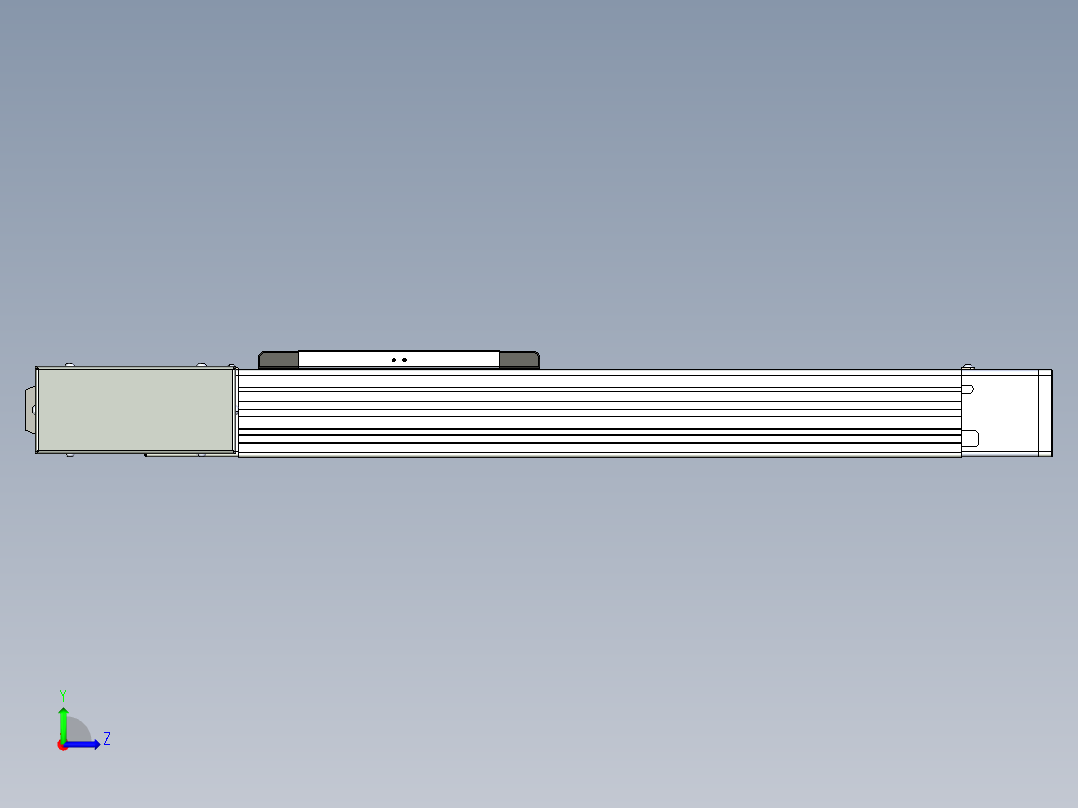 同步带滑台-欧规BC6H-L60-S300-L-ZP40-D3左视图