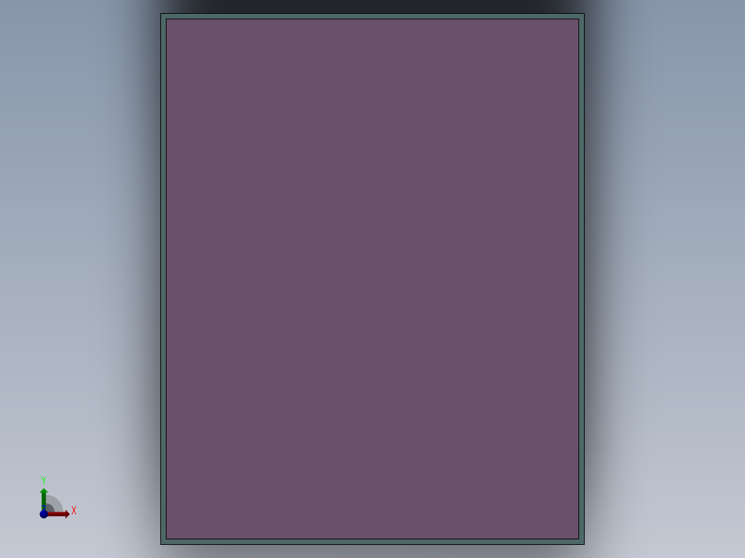 铝合金机架前视图