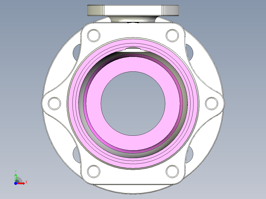 管道手动球阀-水管开关阀-手动阀门User Library-md52c150dn65-1_MD52C150DN65.BP前视图