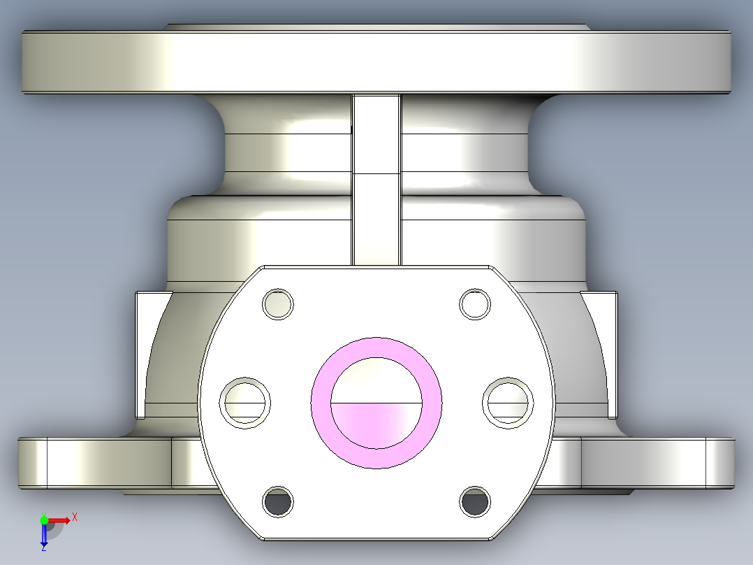 管道手动球阀-水管开关阀-手动阀门User Library-md52c150dn65-1_MD52C150DN65.BP俯视图