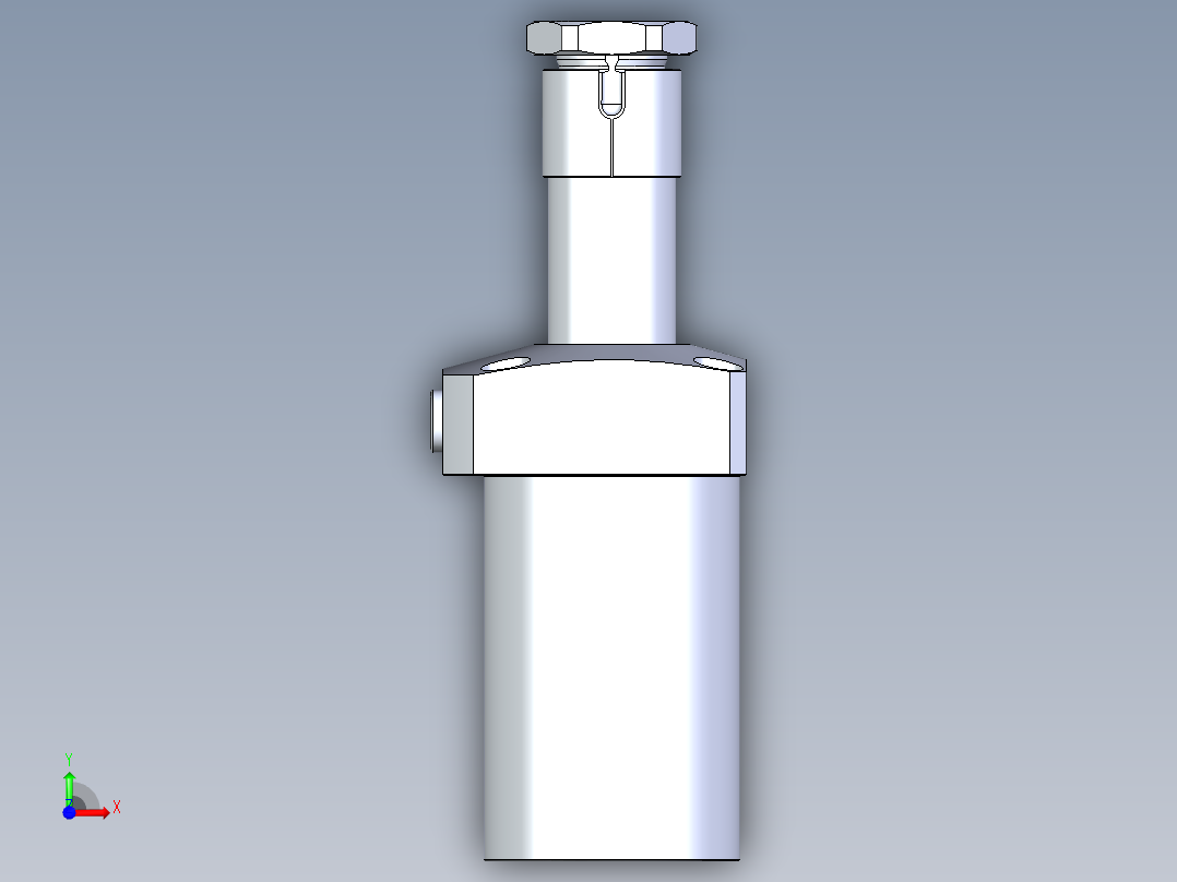 KOSMEKLHA0900-CR-Q40多系列多零件图纸模型前视图