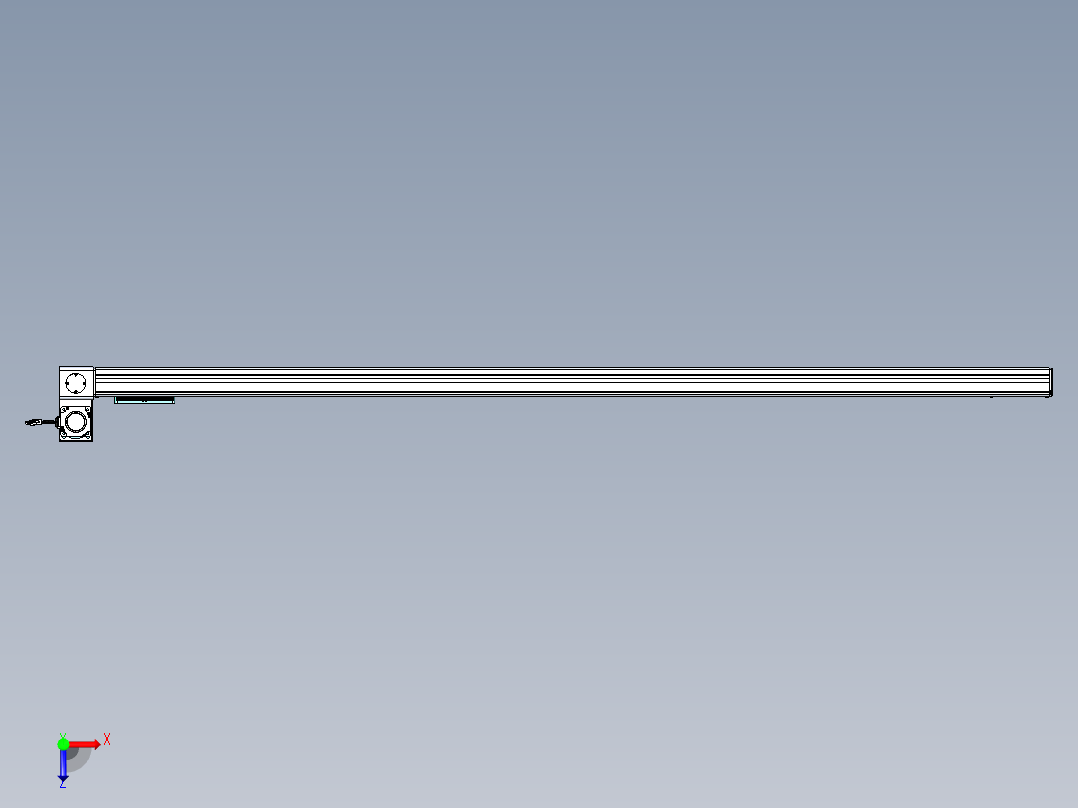 威洛博VBC同步带传动一无尘环境VBC14-L45-S2250-BLU-ZP75-C3俯视图
