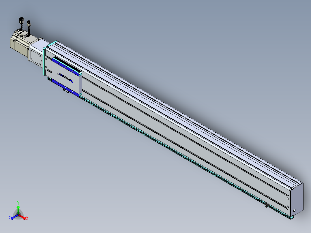 威洛博VC丝杆传动-无尘环境VC14-Lxx-C-S1150-BC-ZP75-C3正等轴测图
