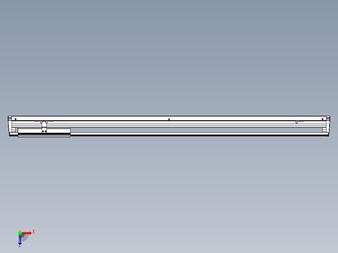 威洛博VL系列直线电机模组-VL14S3-S1000俯视图