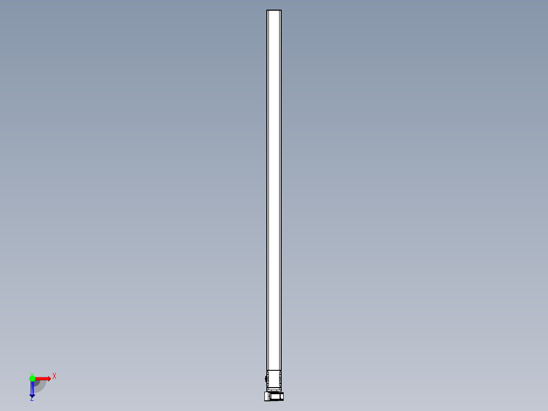 同步带全封闭直线模组TPA-HCB-105D-90-L2550-LU-C-P20-N3俯视图