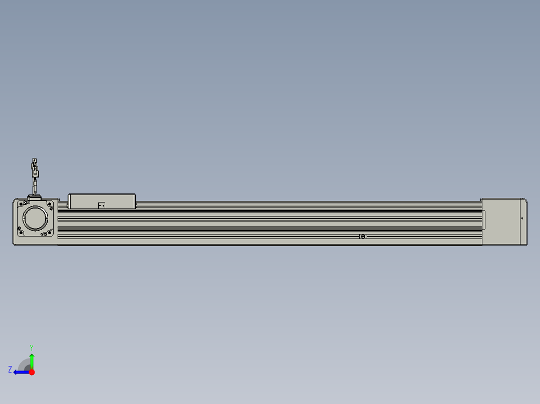 威洛博直线电机模组EB8-L200-S750-L-P75-MS3右视图