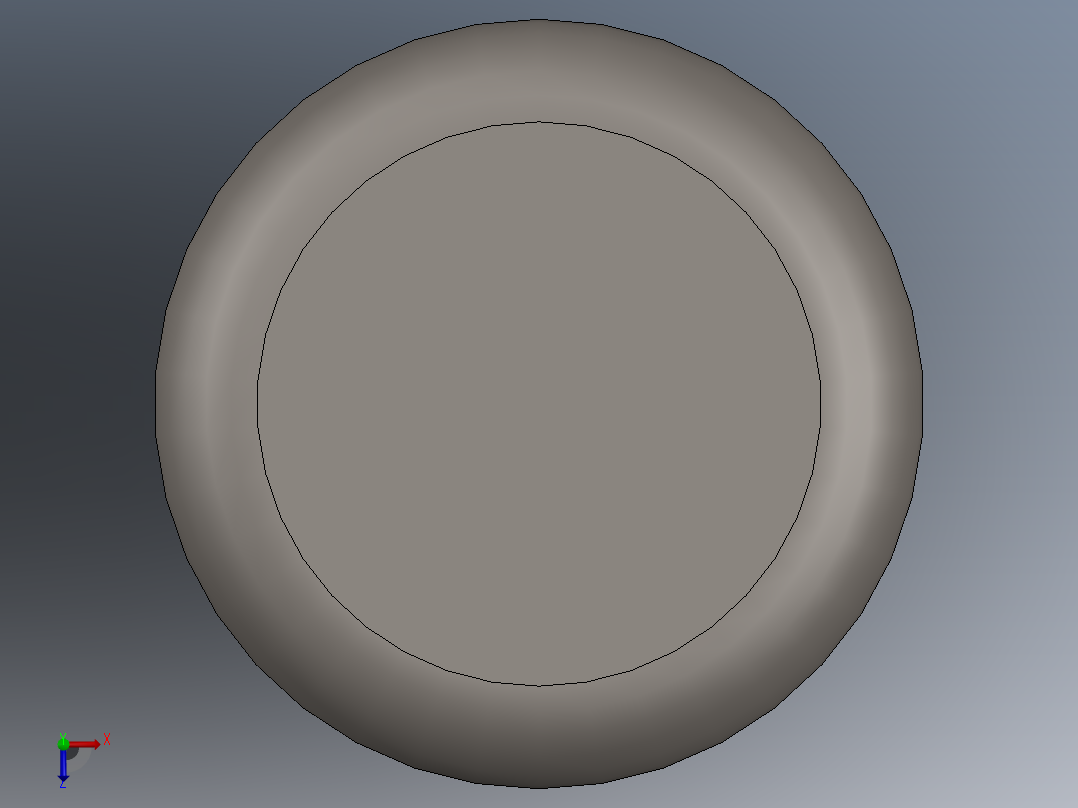 紧固件-0.5000 Alignment Dowel俯视图