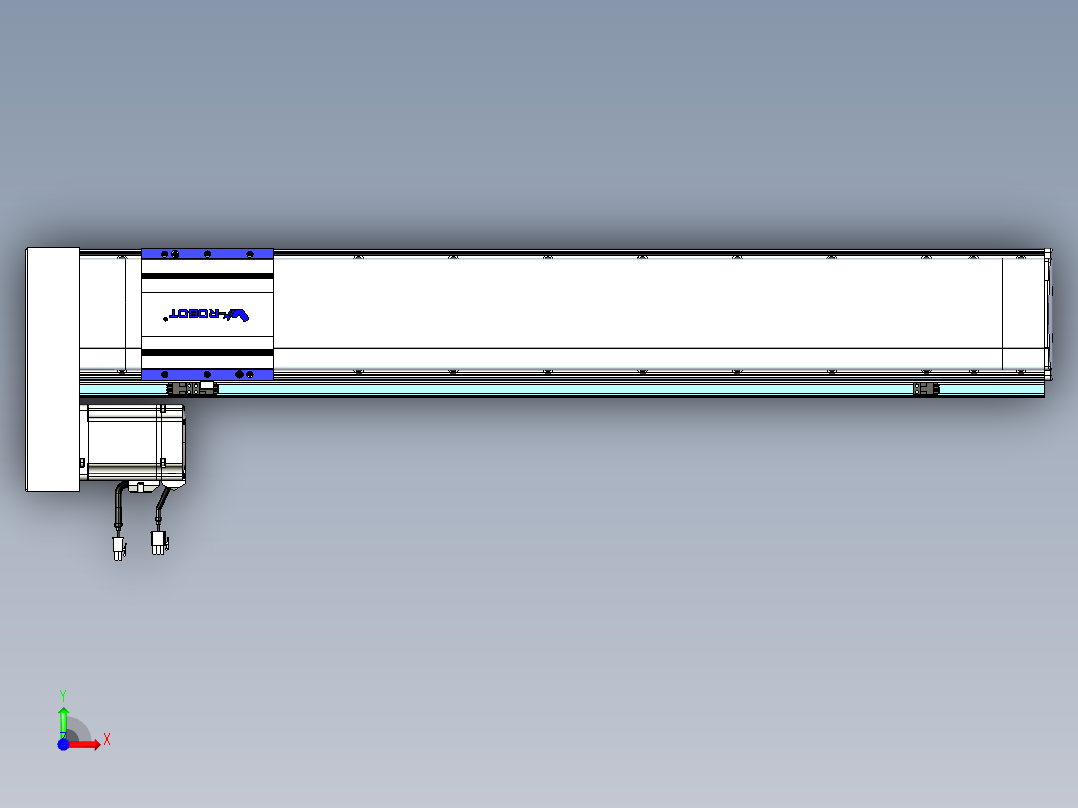 VF丝杆传动-一般环境VF14-Lxx-C-S750-BL-ZP75-C3前视图