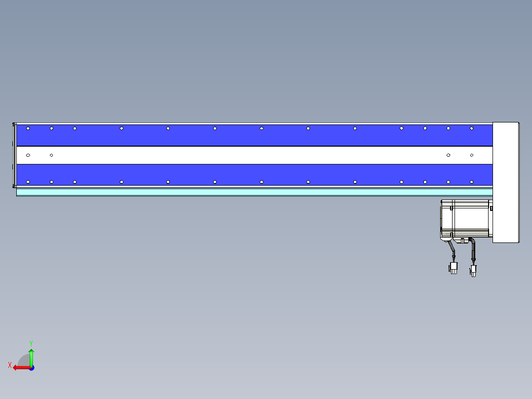 VF丝杆传动-一般环境VF14-Lxx-C-S750-BL-ZP75-C3后视图