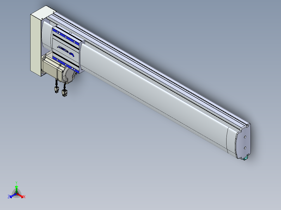 VF丝杆传动-一般环境VF14-Lxx-C-S750-BL-ZP75-C3正等轴测图