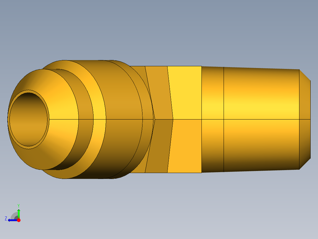 扩口式工业通用硬管接头45Deg Elbow 159F-6-4右视图