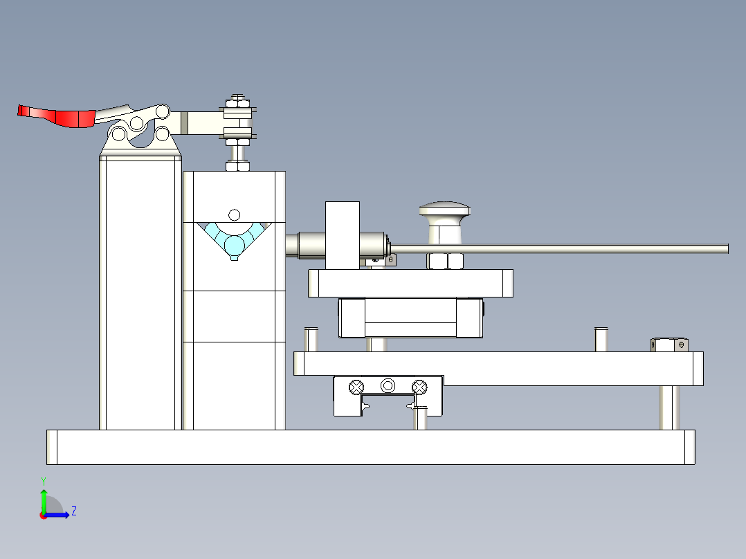 滚轮跳动度检查step左视图