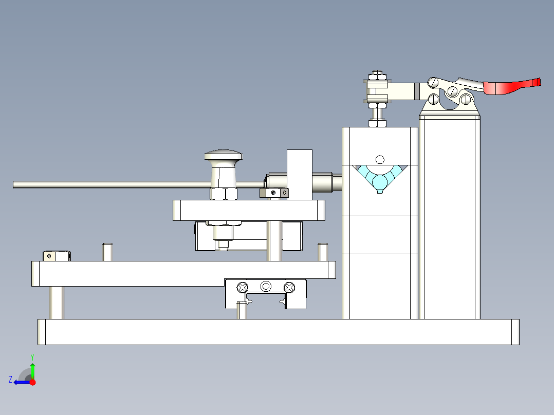 滚轮跳动度检查step右视图