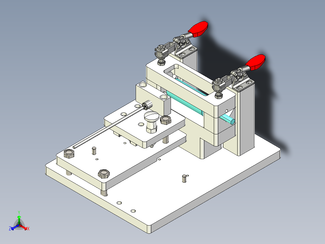 滚轮跳动度检查step正等轴测图