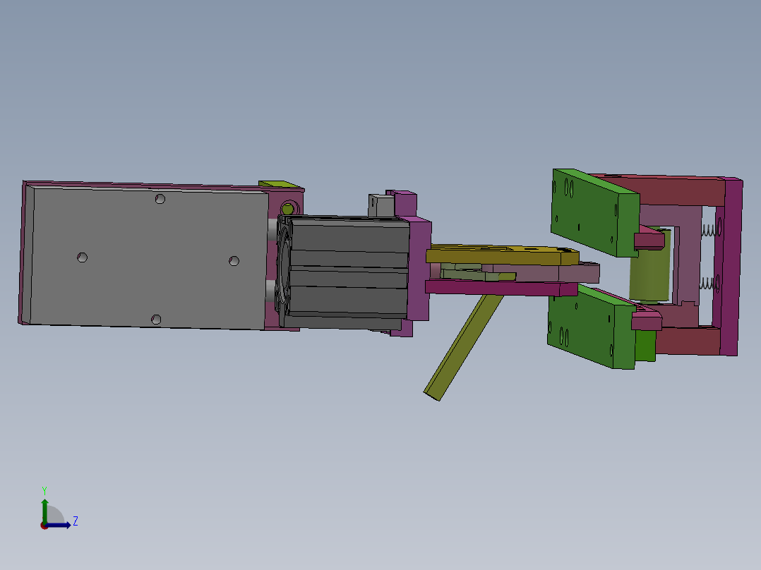 自动贴膜锁螺丝机sw14可编辑左视图