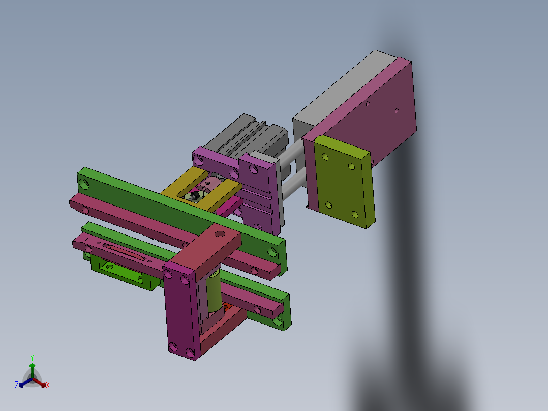 自动贴膜锁螺丝机sw14可编辑正等轴测图