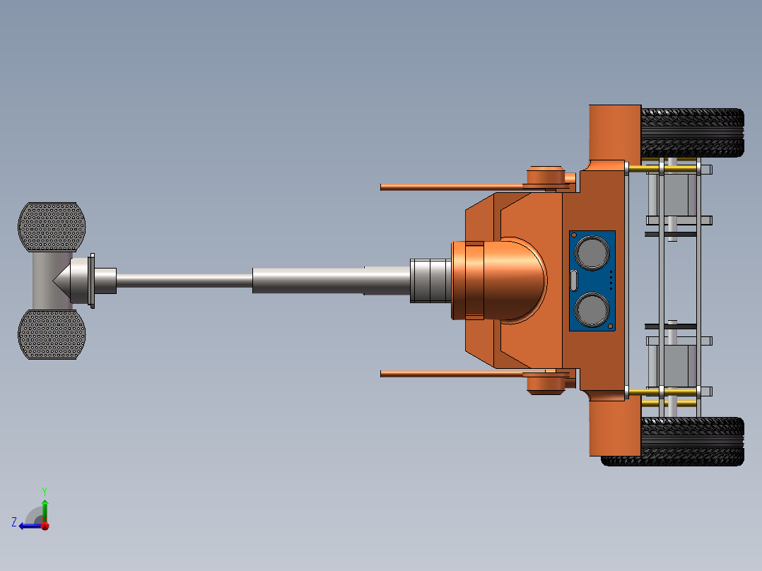 智能巡检机器人sw23可编辑右视图