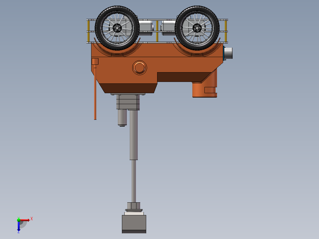 智能巡检机器人sw23可编辑俯视图