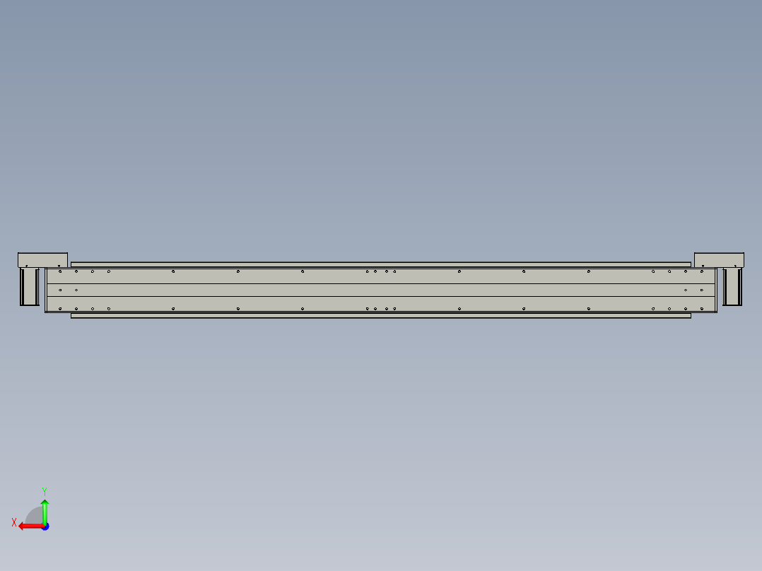 威洛博双电机滑台-VBF14S2-L50-S1500-BLR-P40-C6后视图