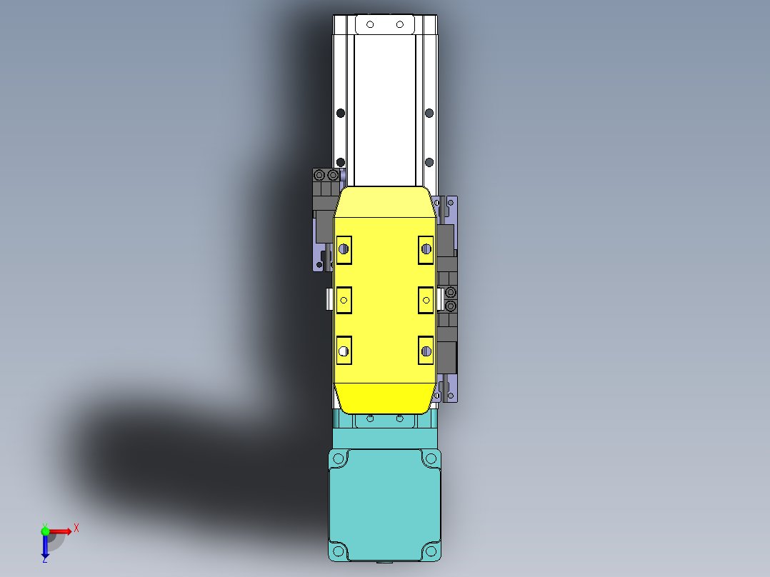 GTA内嵌同步带全封闭GTA5-BW-57步进俯视图