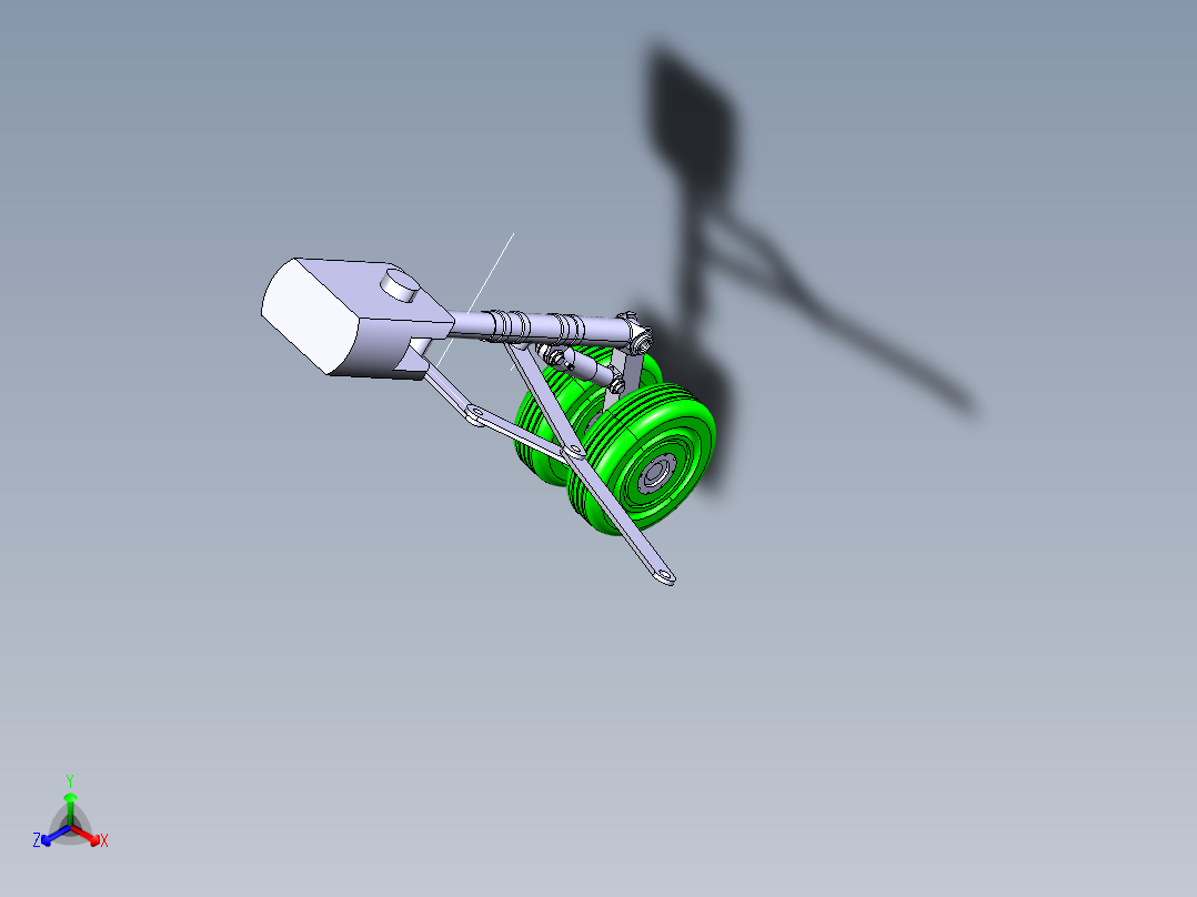 <span style='color: red'>飞机</span>起落架三维模型