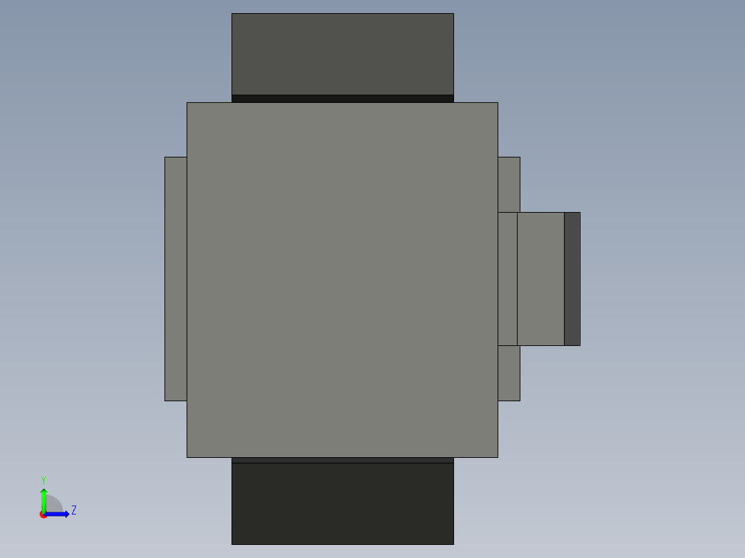 基恩士CA-D3R_5R_10R_17R_kc图纸模型左视图