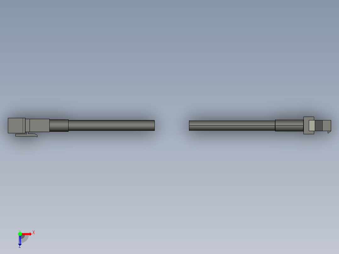 基恩士CA-D3R_5R_10R_17R_kc图纸模型俯视图