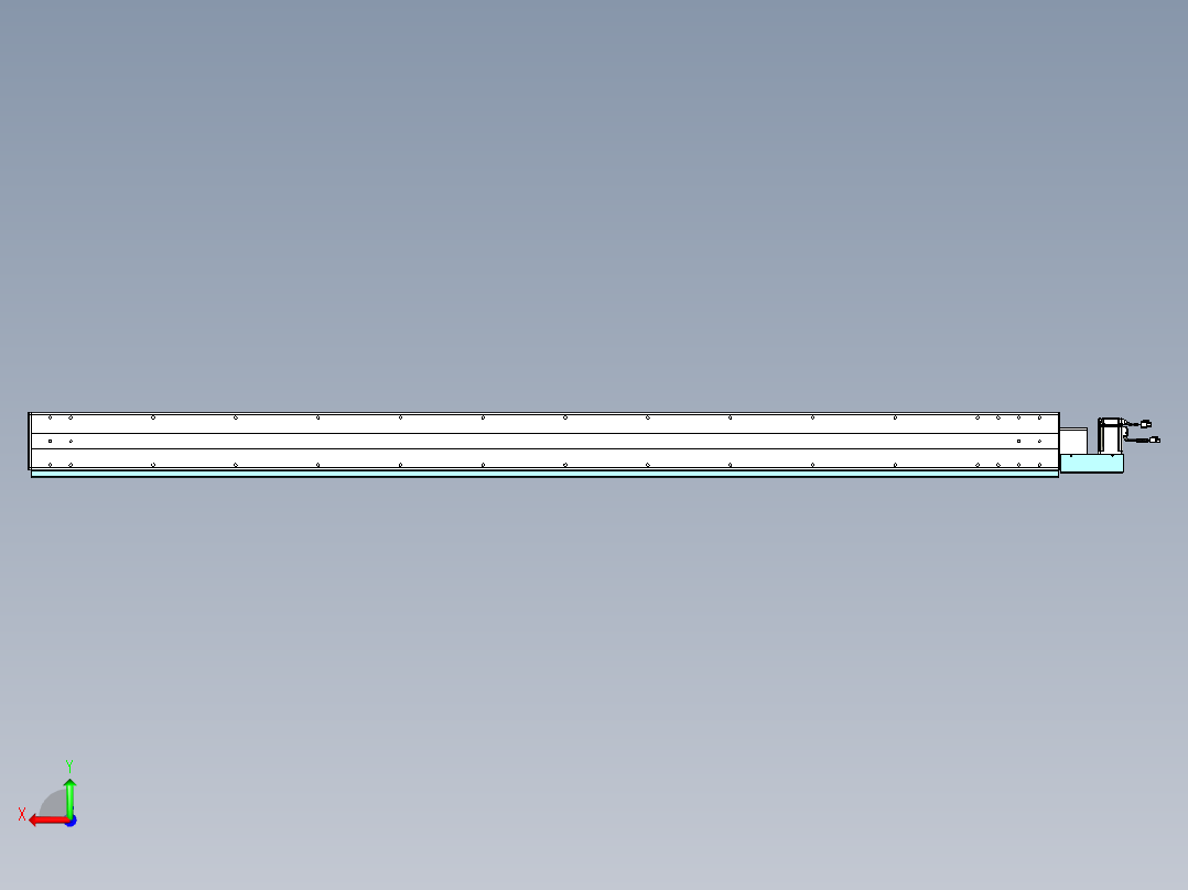 威洛博VBC同步带传动一无尘环境VBC14-L45-S2200-BL-ZP40-C3后视图