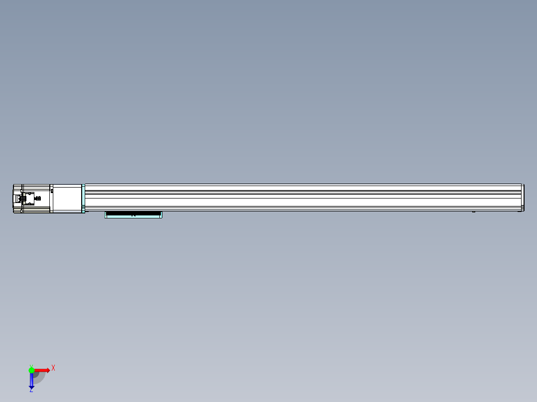 威洛博VC丝杆传动-无尘环境VC14-Lxx-C-S950-BC-ZP75-C3俯视图