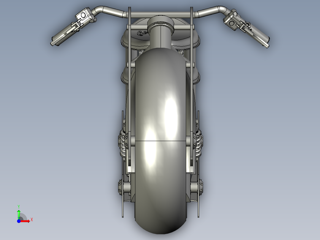 电摩托车ebike前视图