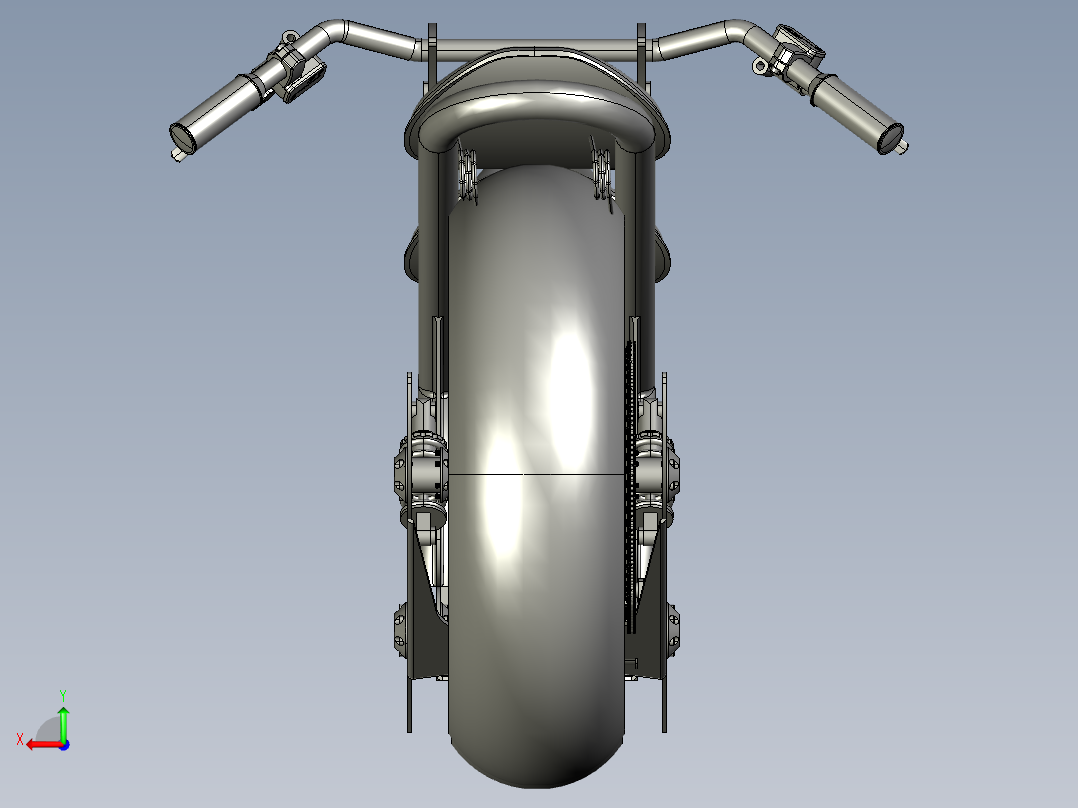电摩托车ebike后视图