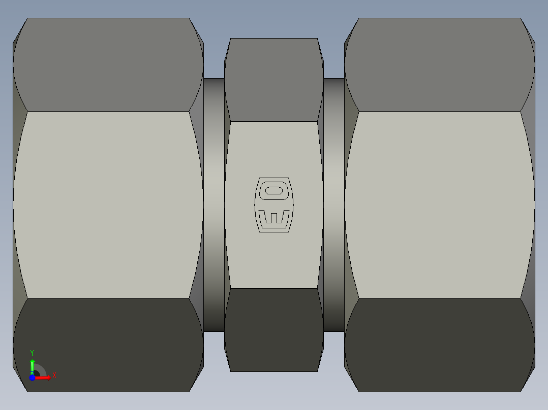 卡套式工业通用硬管接头EO Union G25ZS71前视图