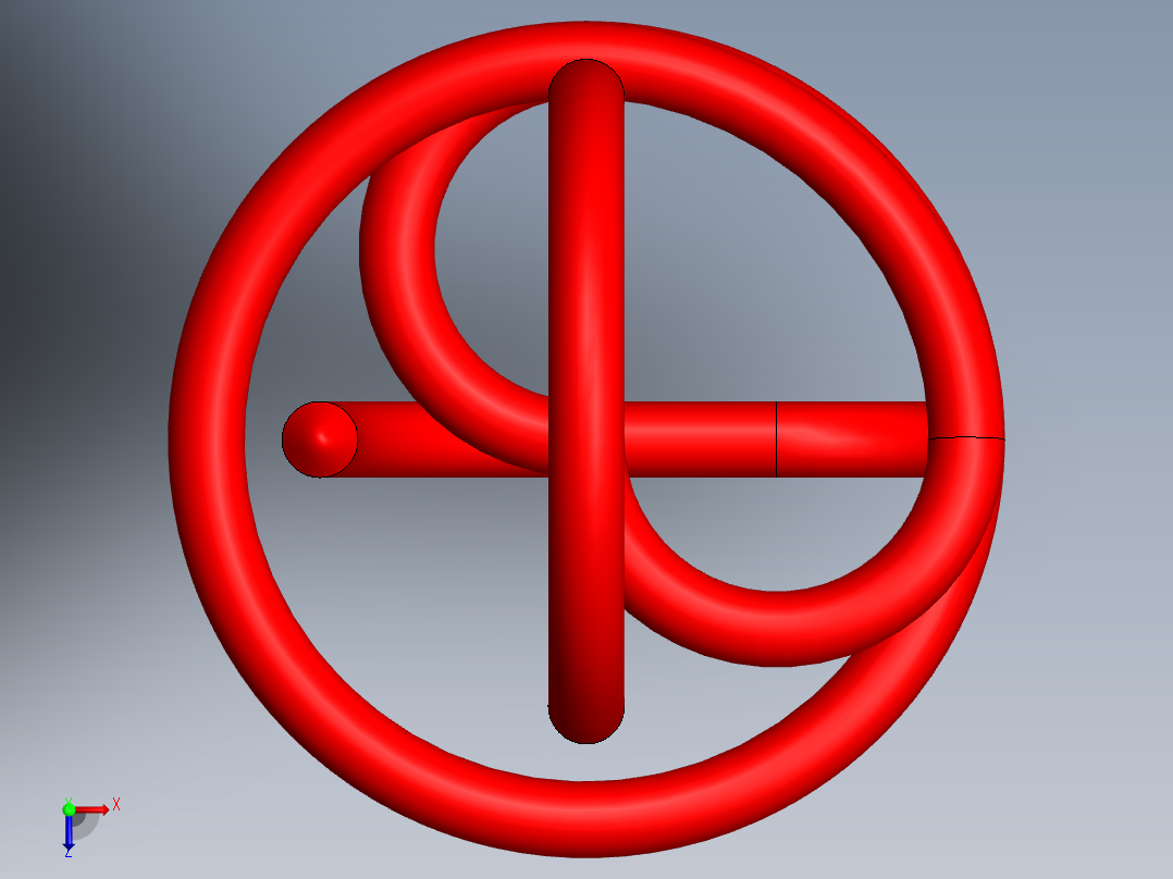 简单弹簧俯视图