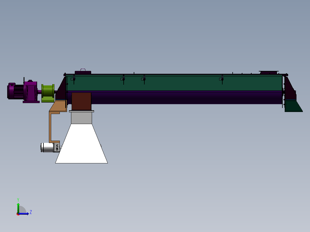干粉输送机设计左视图
