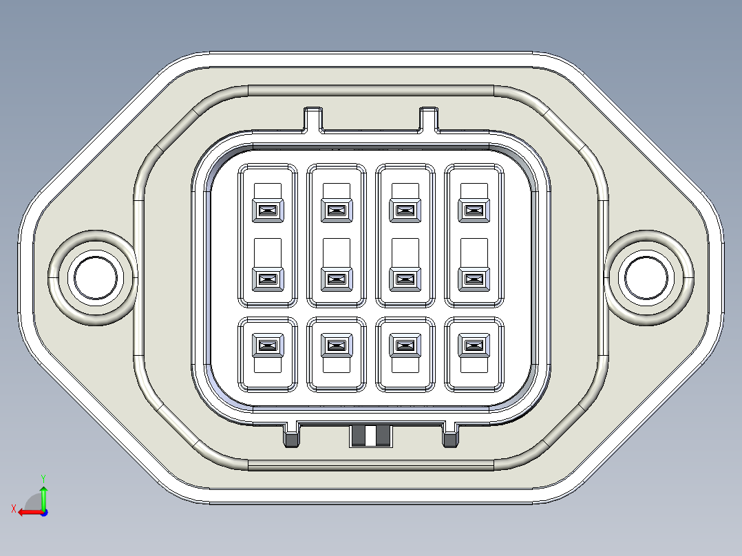 连接器ELV-12S-120ABK-A后视图
