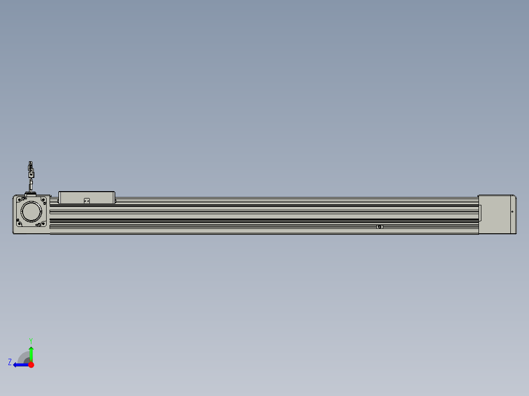 威洛博直线电机模组EB8-L200-S950-L-P75-MS3右视图