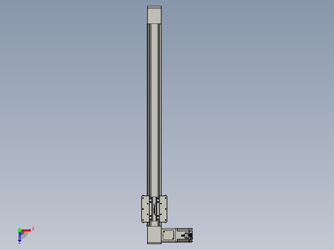 威洛博直线电机模组EB8-L200-S950-L-P75-MS3俯视图