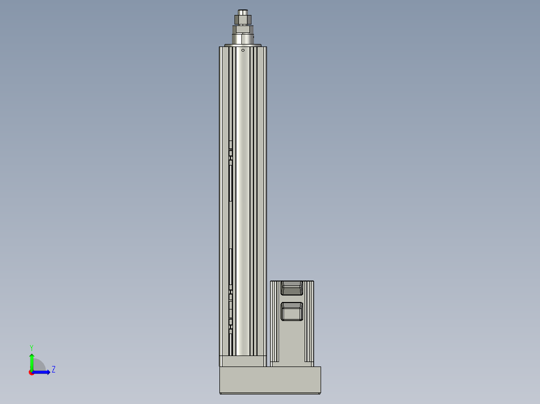 12VZ电动缸-VZ6-S300-BD左视图