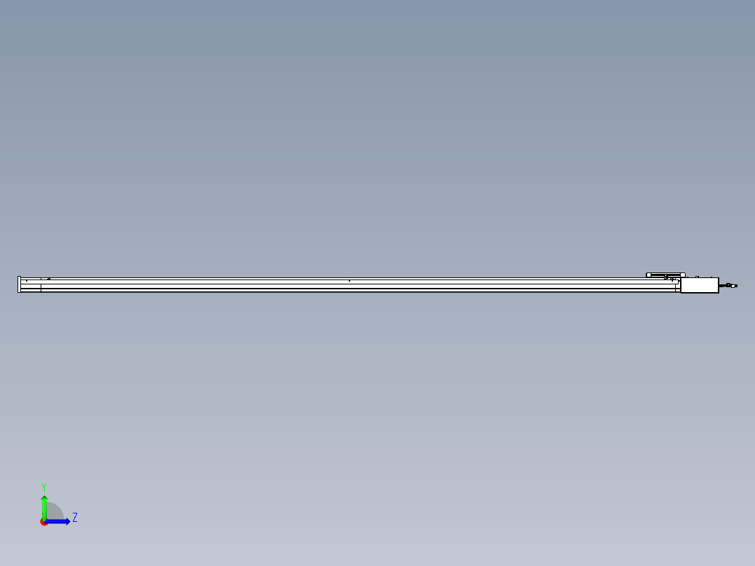 威洛博LB.GB同步带传动--欧规系列LB6A-L65-S2600-BR左视图