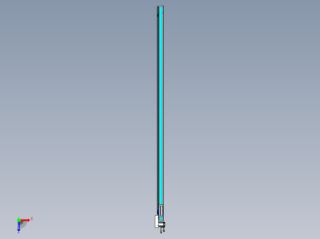 威洛博LB.GB同步带传动--欧规系列LB6A-L65-S2600-BR俯视图