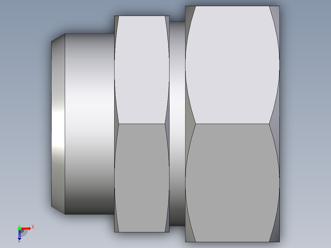 卡套式工业通用硬管接头EO_Weld_connector_AS42ZL71俯视图