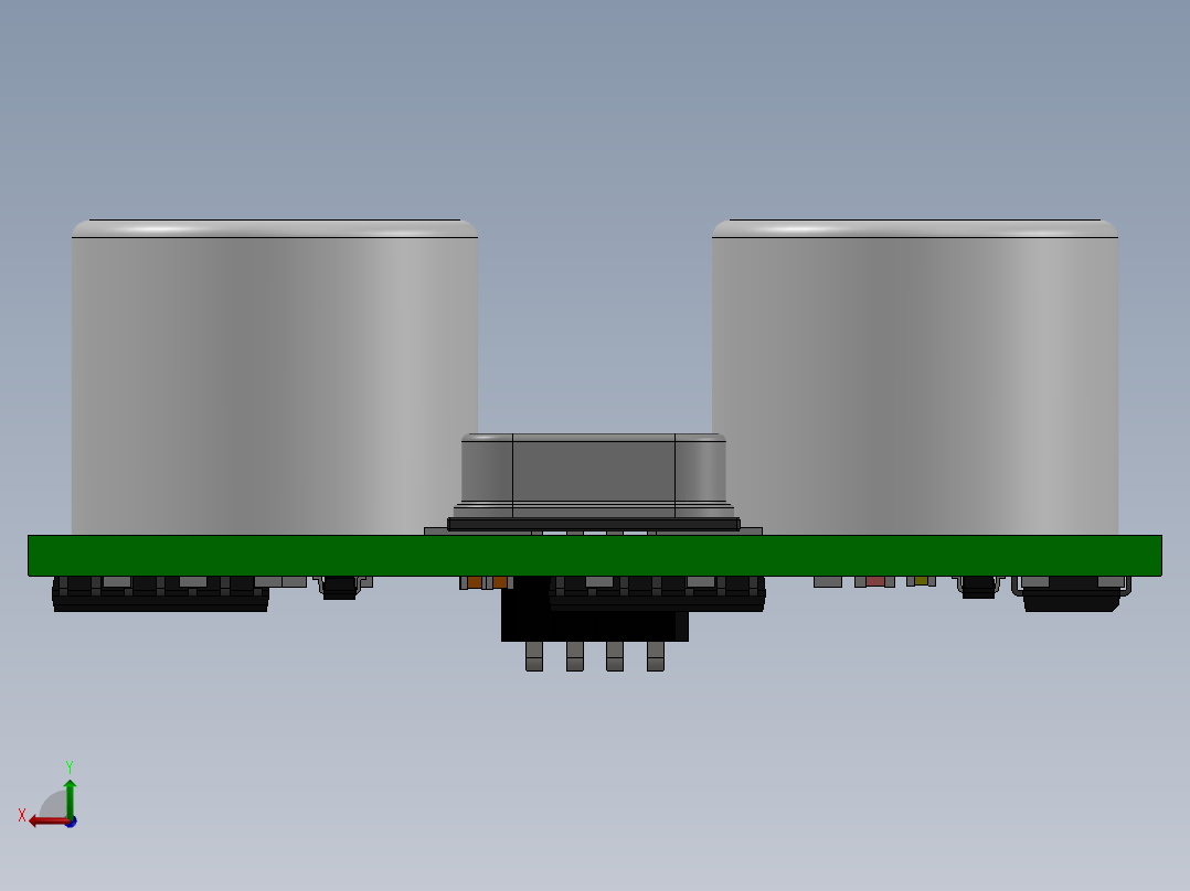 超声波传感器后视图