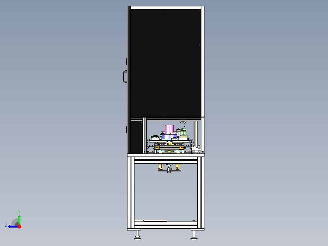 ccd产品合格及装配合格尺寸检测工位step右视图