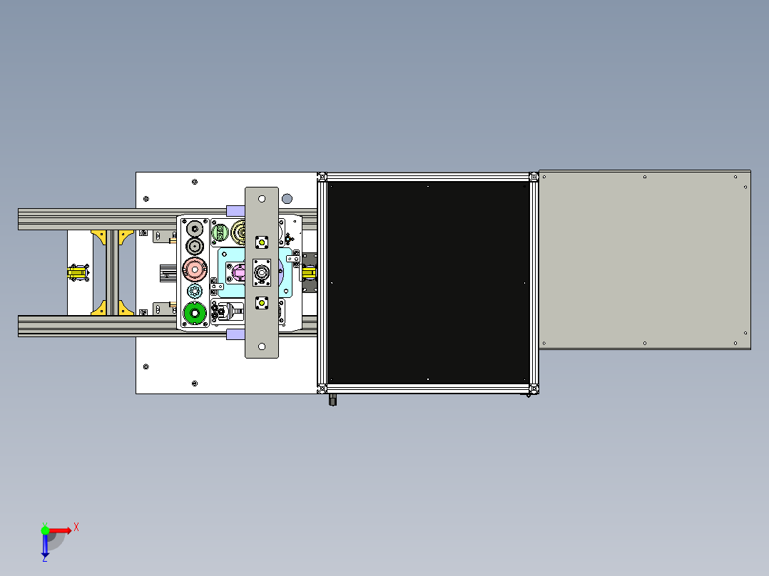 ccd产品合格及装配合格尺寸检测工位step俯视图