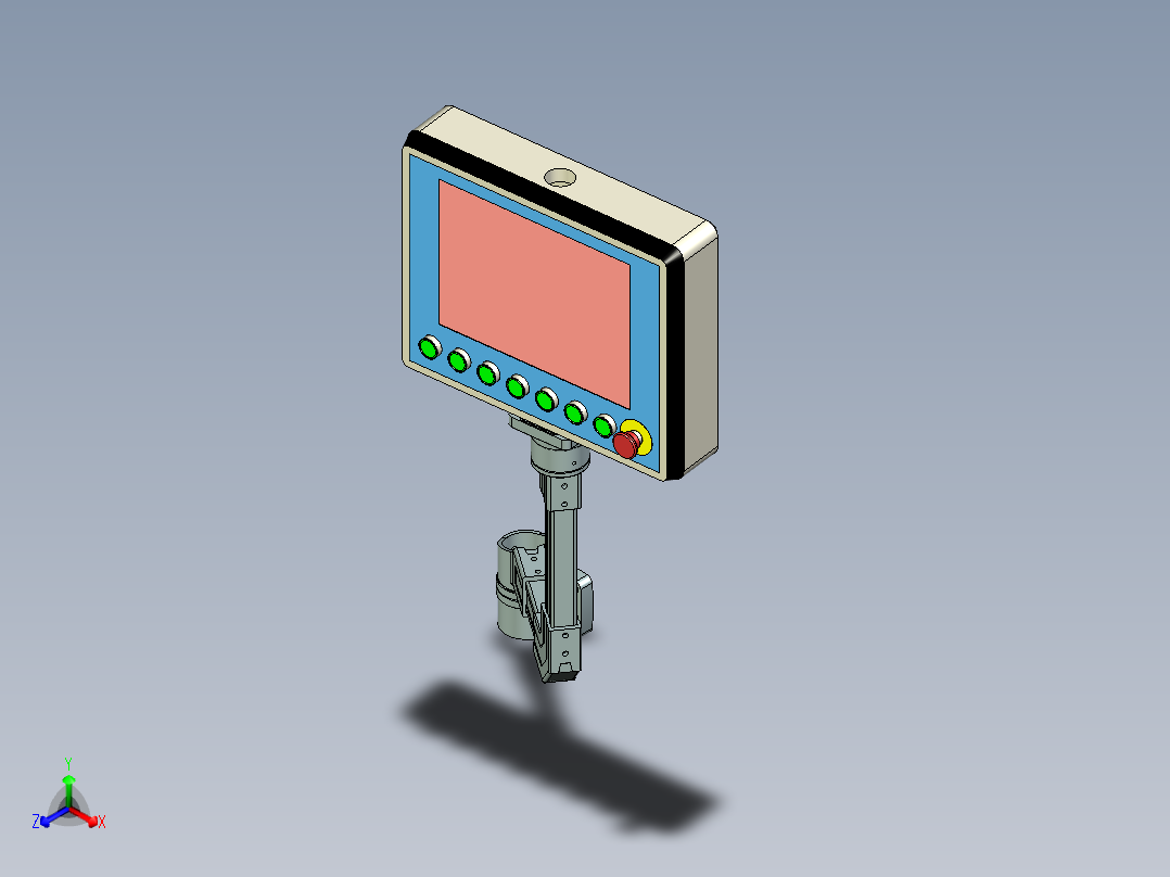 <span style='color: red'>悬臂</span><span style='color: red'>操作</span>箱3d图纸<span style='color: red'>三</span>维模型